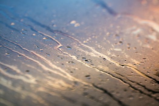 Water drops colorful macro droplets on window amazing background fine art in high quality products fifty megapixels