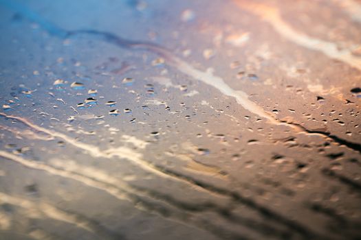 Water drops colorful macro droplets on window amazing background fine art in high quality products fifty megapixels