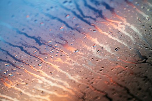 Water drops colorful macro droplets on window amazing background fine art in high quality products fifty megapixels