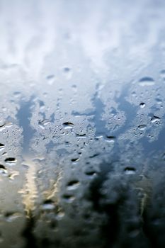 Water drops colorful macro droplets on window amazing background fine art in high quality products fifty megapixels