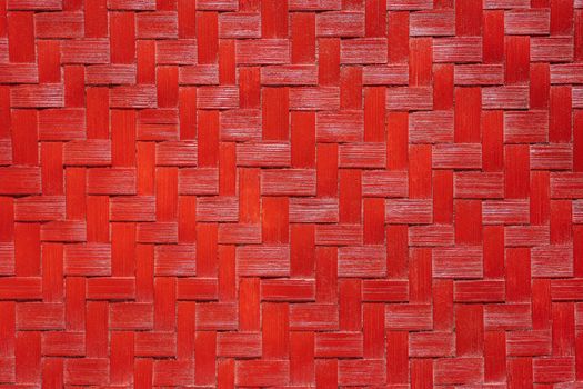 Texture of red bamboo wicker. Used to make various appliances In the household in the past of Thailand.