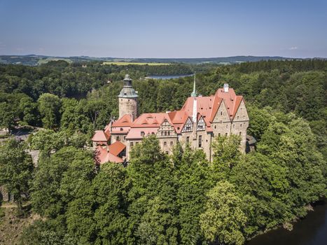 Czocha castle in summer, Lower Silesia, Poland