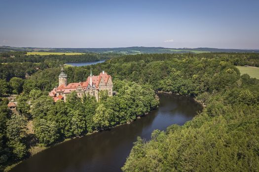 Czocha castle in summer, Lower Silesia, Poland