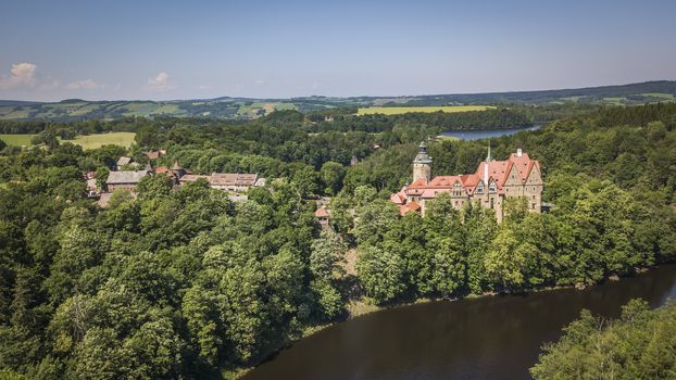 Czocha castle in summer, Lower Silesia, Poland