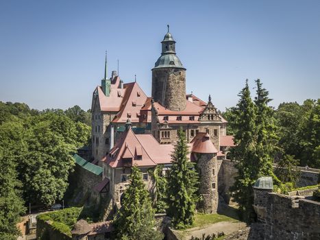 Czocha castle in summer, Lower Silesia, Poland