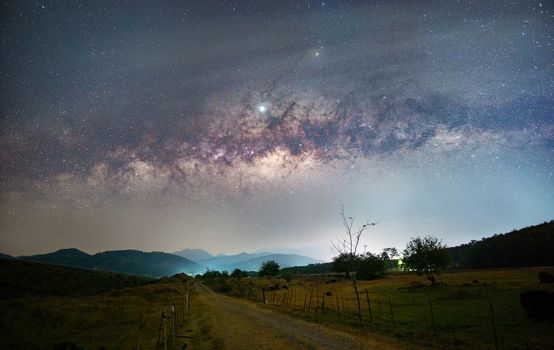 Milky Way and rural roads.

Khlong Din Daeng Reservoir Nakhon Si Thammarat