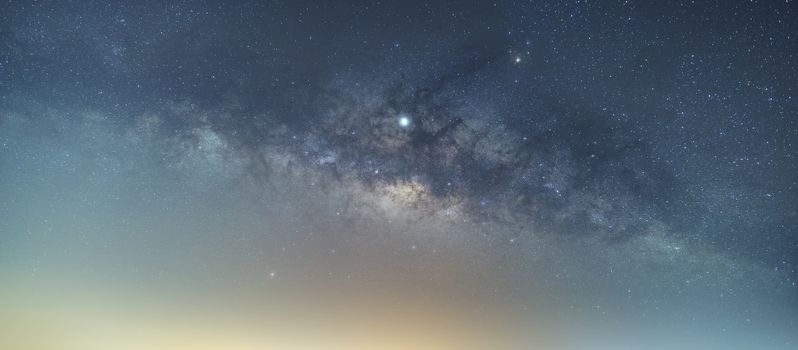 The center of the Milky Way, overlooking Lagoon Nebula, Trifid Nebula	

