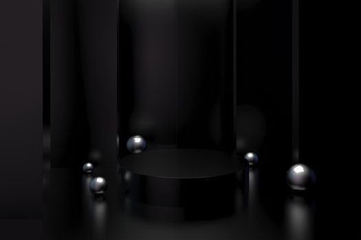 3d render, abstract geometric background, minimalistic primitive shapes, modern mock up, empty showcase, shop display ,blank template
