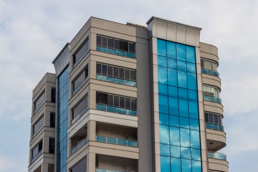 a clean shoot from an tall building - used as business center. photo has taken at izmir/turkey.