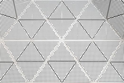 Modern metal ceiling dotted pattern