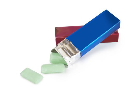 chewing gum isolated on a white background