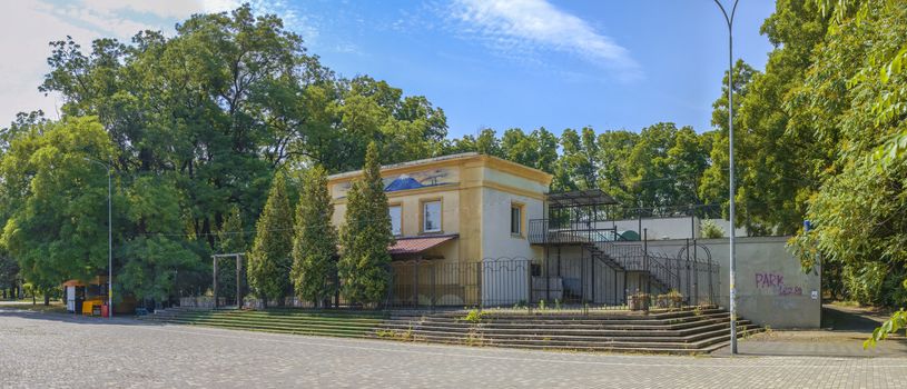 Odessa, Ukraine - 06.14.2019. Old abandoned summer cinema in Shevchenko Park in Odessa