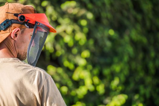 Face Safety Garden Mesh Mask. Power Tools Face Protection. 