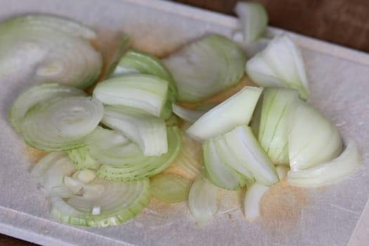 close up of cutted onion