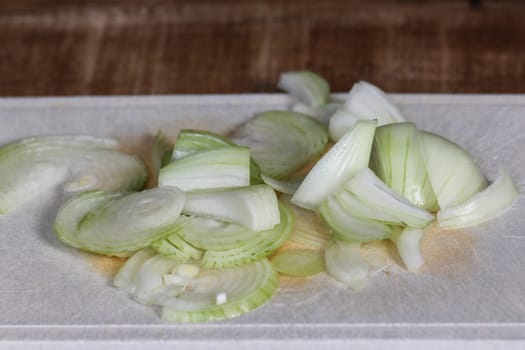 close up of cutted onion