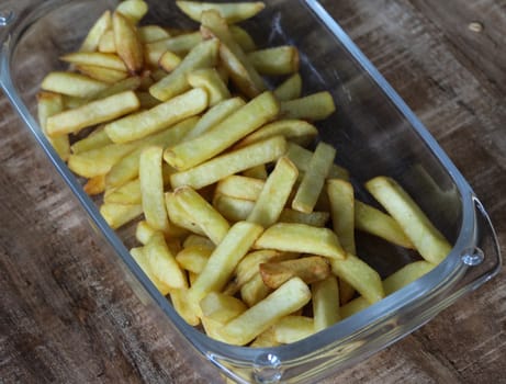 close up of french fries