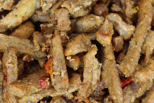 close up of shawarma on a plate