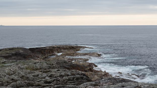 Norway island Averoy Nordic landscape North autumn picture