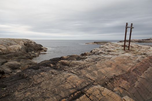 Norway island Averoy Nordic landscape North autumn picture