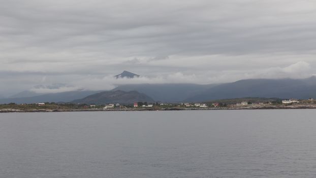 Norway island Averoy Nordic landscape North autumn picture