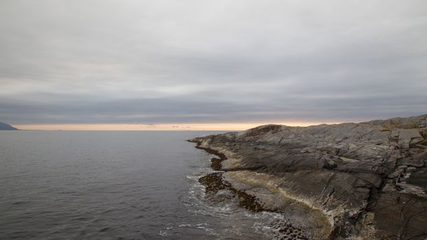 Norway island Averoy Nordic landscape North autumn picture