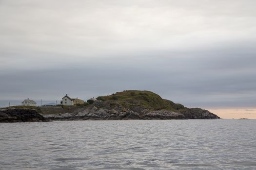 Norway island Averoy Nordic landscape North autumn picture