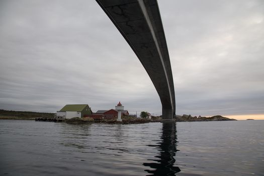 Norway island Averoy Nordic landscape North autumn picture