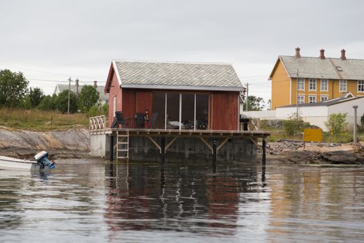 Norway island Averoy Nordic landscape North autumn picture