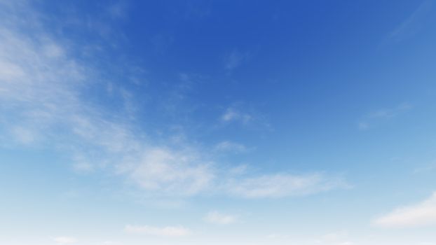 Cloudy blue sky abstract background, blue sky background with tiny clouds, 3d rendering

