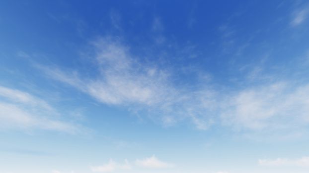 Cloudy blue sky abstract background, blue sky background with tiny clouds, 3d rendering

