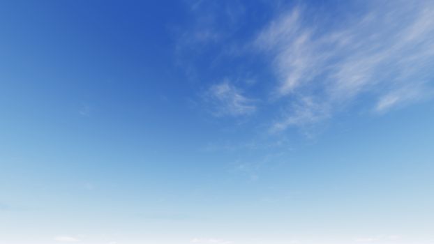 Cloudy blue sky abstract background, blue sky background with tiny clouds, 3d rendering

