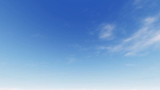 Cloudy blue sky abstract background, blue sky background with tiny clouds, 3d rendering

