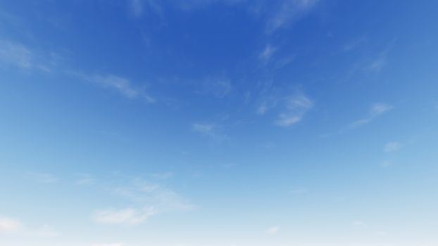 Cloudy blue sky abstract background, blue sky background with tiny clouds, 3d rendering

