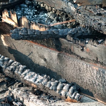 ruins of a very heavily polluted industrial factory, industrial series