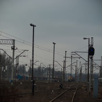 ruins of a very heavily polluted industrial factory, industrial series