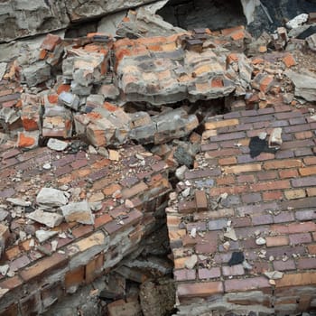 ruins of a very heavily polluted industrial factory, industrial series