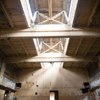 ruins of a very heavily polluted industrial factory, industrial series