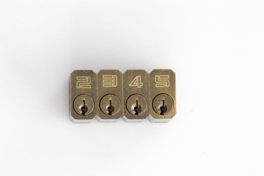 Practice locks numbered for difficulty