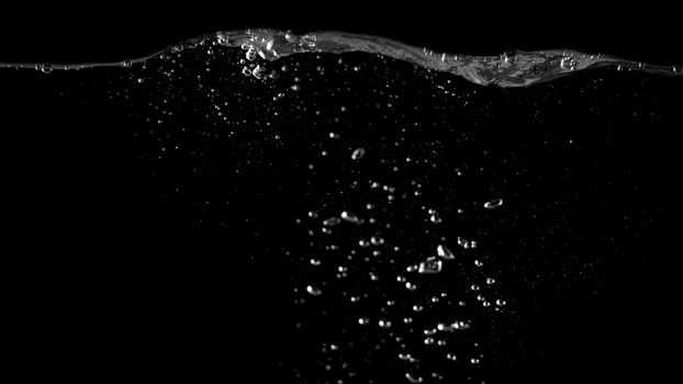 Blurry images of drinking water liquid bubbles or carbonate drink or oil shape or soda splashing and floating drop in black background for represent sparkling refreshment and refreshing