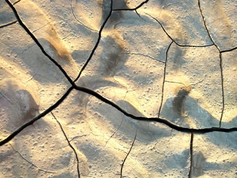 Image of cracked clay. Texture for background. Natural background for your design.