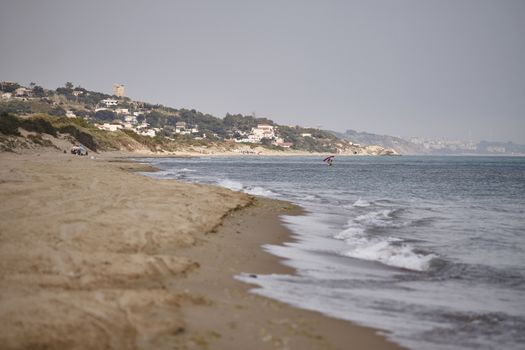 Marina di Butera beach during a summer day with...