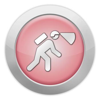Icon, Button, Pictogram with Spelunking symbol