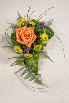 Bouquet of flowers on a studio background