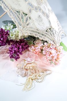 Bouquet of flowers on a studio background