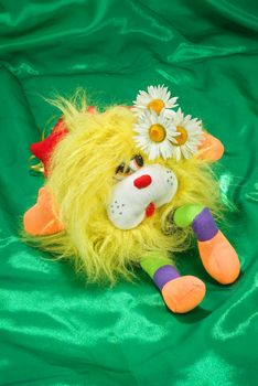 Still life with toy on a studio background