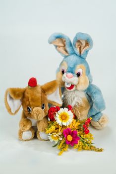 Still life with toy on a studio background