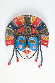 Venetian carnival mask on a studio background
