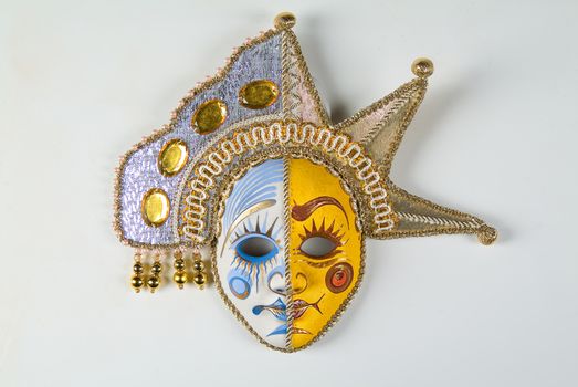 Venetian carnival mask on a studio background