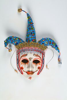 Venetian carnival mask on a studio background