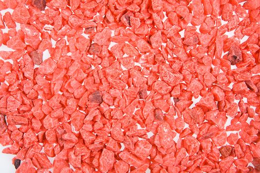 Little coloured stones on isolated background